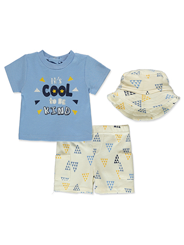 Liam & James Baby Boys' 3-Piece Bucket Set Outfit - CookiesKids.com