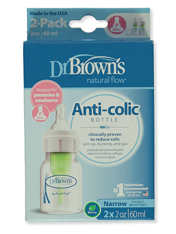 Dr. Brown's 2-Pack Natural Flow Anti-Colic Baby Bottle - CookiesKids.com