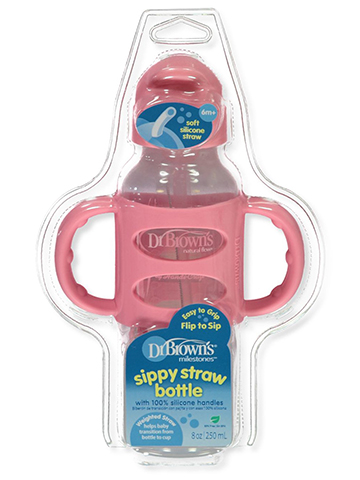 Dr. Brown's Baby Girls' Sippy Straw Bottle - CookiesKids.com