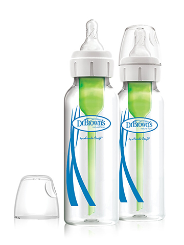 Dr. Brown's 2-Pack Anti-Colic Baby Bottles 8 oz. - CookiesKids.com