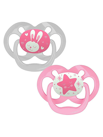 Dr. Brown's 2-Pack Glow in the Dark Pacifiers - CookiesKids.com
