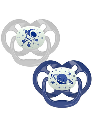 Dr. Brown's 2-Pack Glow in the Dark Pacifiers - CookiesKids.com