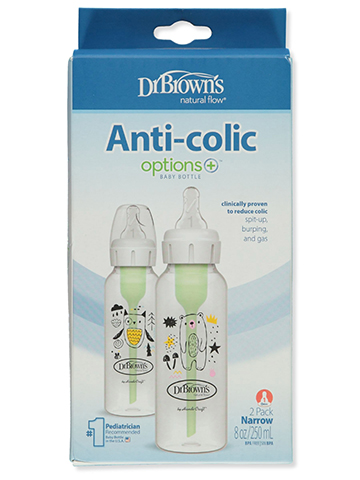 Dr. Brown's 2-Pack Anti-Colic Baby Bottles - CookiesKids.com