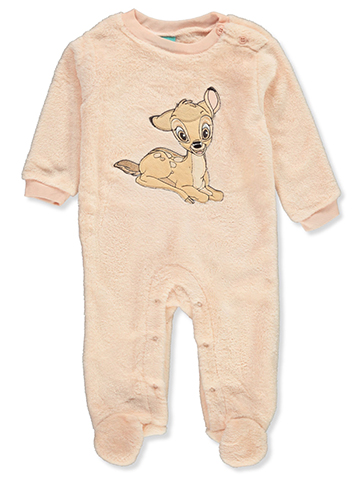 Disney Bambi Baby Girls' Sherpa Footed Coveralls - CookiesKids.com