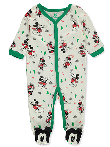 Disney Mickey Mouse Baby Boys' Footed Christmas Coveralls - CookiesKids.com