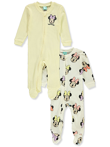 Disney Minnie Mouse Baby Girls' 2-Pack Coveralls - CookiesKids.com