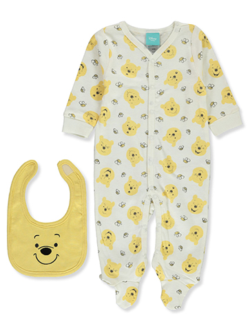 Disney Winnie The Pooh Baby Boys' 2-Piece Footed Coveralls - CookiesKids.com