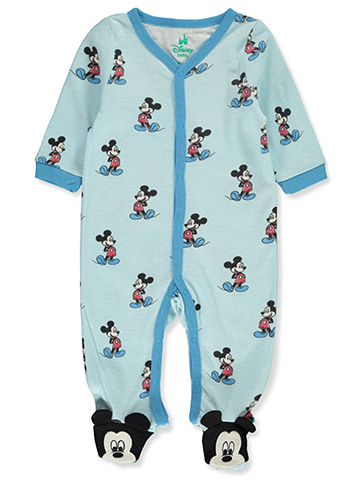 Disney Mickey Mouse Baby Boys' Footed Coveralls - CookiesKids.com