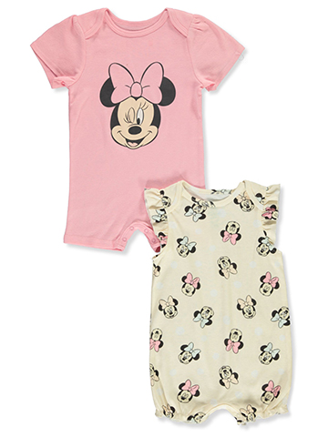 Disney Winnie The Pooh Baby Girls' 2-Pack Play Rompers - CookiesKids.com