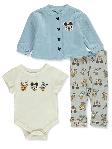 Disney Mickey Mouse Baby Boys' 3-Piece Mix Pants Layette Set - CookiesKids.com