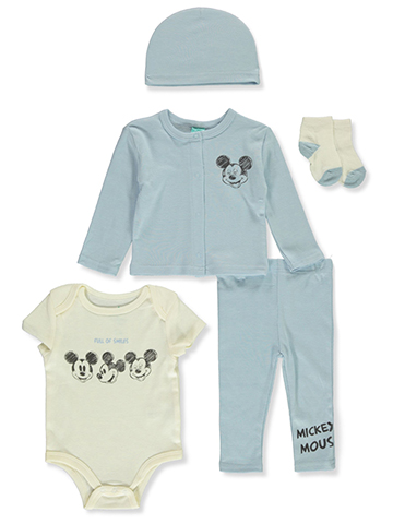 Disney Mickey Mouse Baby Boys' 5-Piece Layette Set - CookiesKids.com