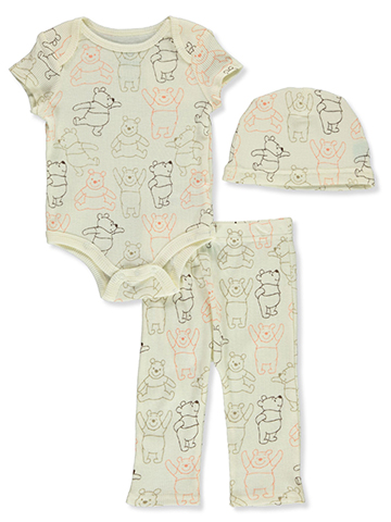 Disney Winnie The Pooh Baby Boys' 3-Piece Layette Set Outfit - CookiesKids.com