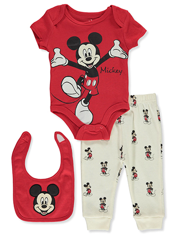 Disney Mickey Mouse Baby Boys' 3-Piece Pants Set Outfit - CookiesKids.com