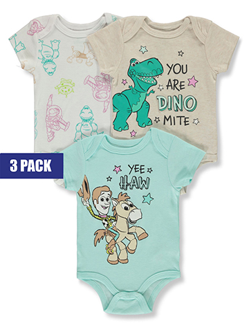Disney Toy Story Baby Boys' 3-Pack Bodysuits - CookiesKids.com