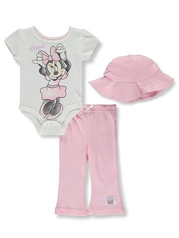 Disney Minnie Mouse Baby Girls' 3-Piece Hat Set Outfit - CookiesKids.com