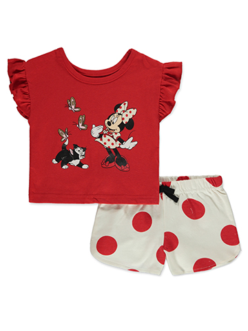 Disney Minnie Mouse Baby Girls' 2-Piece Shorts Set Outfit - CookiesKids.com