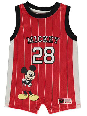 Disney Mickey Mouse Baby Boys' Basketball Romper - CookiesKids.com