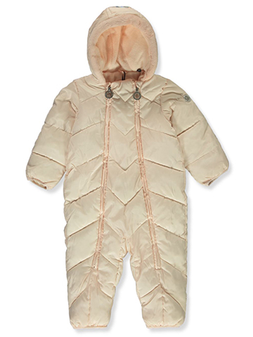DKNY Baby Girls' Quilted Chevron Pram Suit - CookiesKids.com