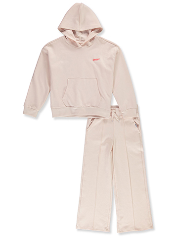 DKNY Girls' 2-Piece Knit Pants Set Outfit - CookiesKids.com