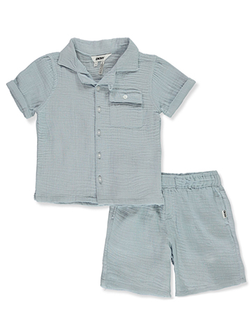 DKNY Boys' 2-Piece Cabana Shorts Set Outfit - CookiesKids.com