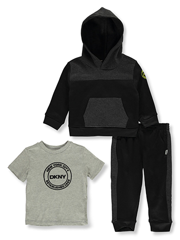DKNY Baby Boys' 3-Piece Hoodie Set Outfit - CookiesKids.com