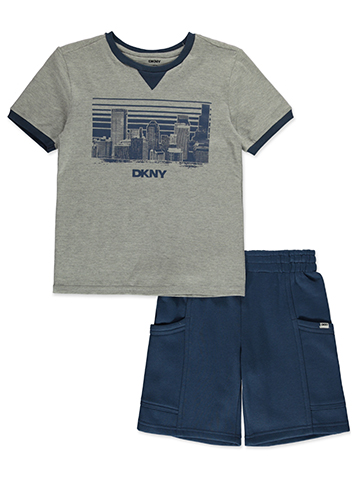DKNY Boys' 2-Piece New York Shorts Set Outfit - CookiesKids.com
