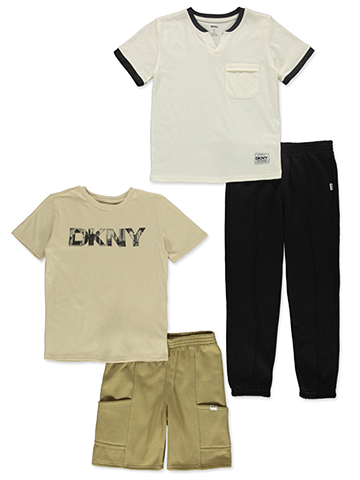 DKNY Boys' 4-Piece Mix Match Joggers Set Outfit - CookiesKids.com