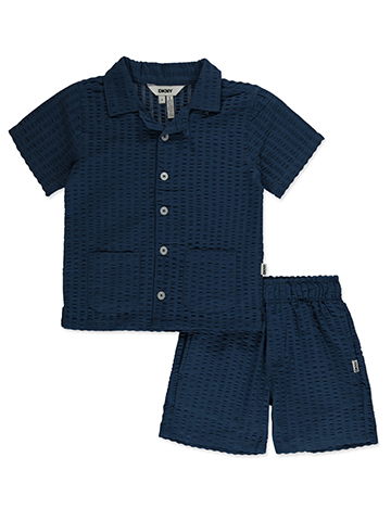 DKNY Boys' 2-Piece Cabana Shorts Set Outfit - CookiesKids.com