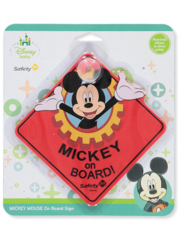 Disney Mickey Mouse On-Board Sign - CookiesKids.com