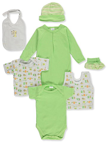 Big Oshi Baby Unisex 7-Piece Layette Gift Box Set - CookiesKids.com