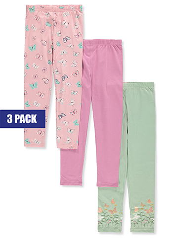 Freestyle Revolution Girls' 3-Pack Leggings - CookiesKids.com