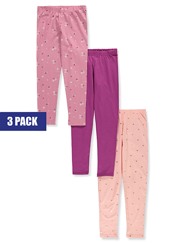 Freestyle Revolution Girls' 3-Pack Leggings - CookiesKids.com