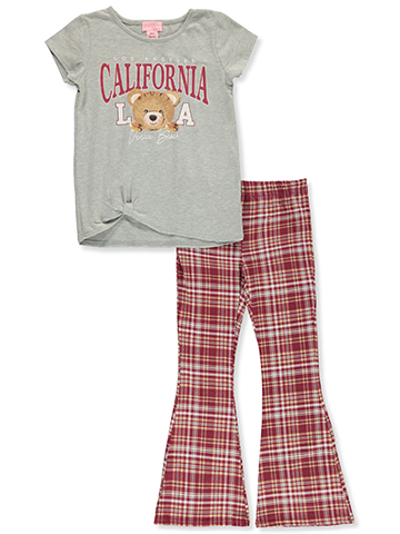Freestyle Revolution Girls' 2-Piece Flared Leggings Set Outfit - CookiesKids.com