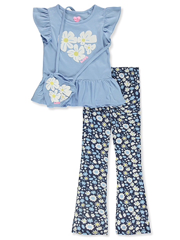 Freestyle Revolution Girls' 3-Piece Flared Leggings Set Outfit - CookiesKids.com