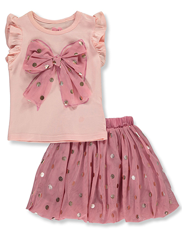 Freestyle Revolution Girls' 2-Piece Skirt Set Outfit - CookiesKids.com