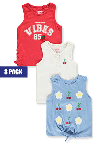 Freestyle Revolution Girls' 3-Pack Tank Tops - CookiesKids.com