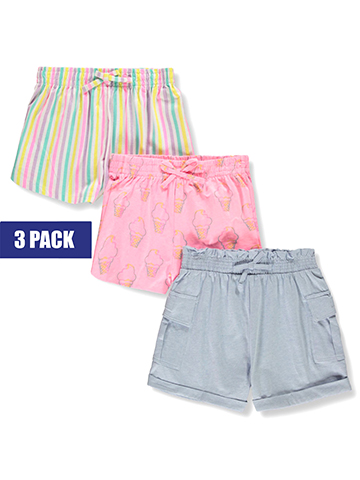 Freestyle Revolution Girls' 3-Pack Ice Cream Shorts - CookiesKids.com