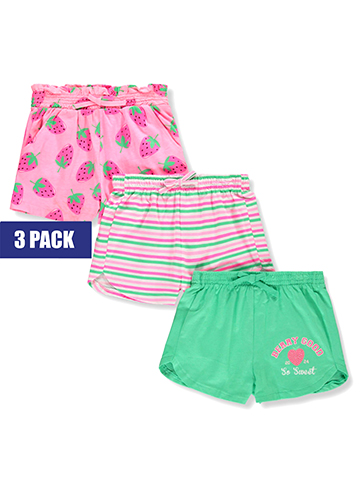 Freestyle Revolution Girls' 3-Pack Strawberry Shorts - CookiesKids.com