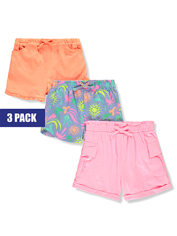 Freestyle Revolution Girls' 3-Pack Sunshine Shorts - CookiesKids.com