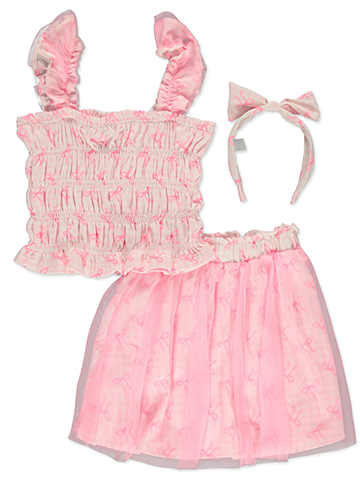 Girls First Girls' 3-Piece Skirt Set Outfit - CookiesKids.com