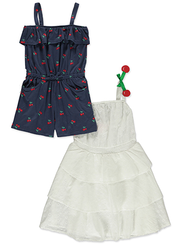 Freestyle Revolution Girls' 2-Piece Cherry Dress Set Outfit - CookiesKids.com