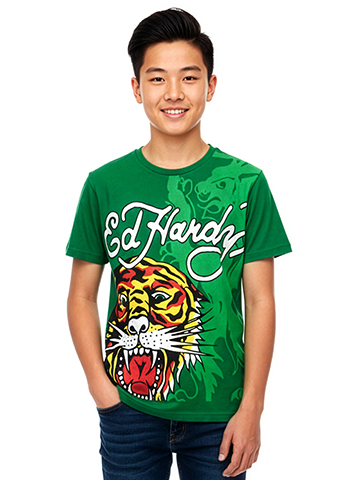 Ed Hardy Boys' Tiger T-Shirt - CookiesKids.com