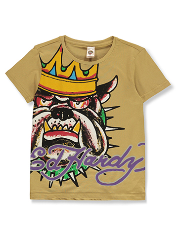 Ed Hardy Boys' Bulldog King T-Shirt - CookiesKids.com