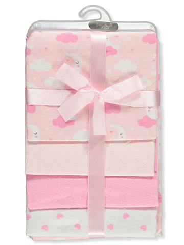 Everyday Kids Baby Girls' 4-Pack Receiving Blankets - CookiesKids.com