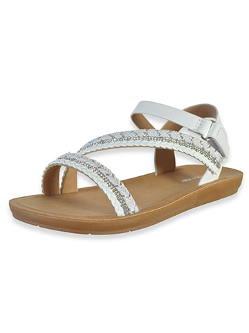 Eddie Marc Girls' Shimmer Strap Sandals - CookiesKids.com