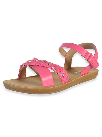 Eddie Marc Girls' Braided Strap Sandals - CookiesKids.com