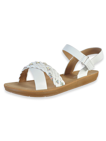 Eddie Marc Girls' Braided Strap Sandals - CookiesKids.com