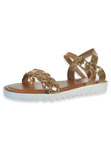Eddie Marc Girls' Braided Strap Sandals - CookiesKids.com