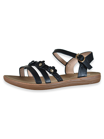 Eddie Marc Girls' Flower Strap Sandals - CookiesKids.com