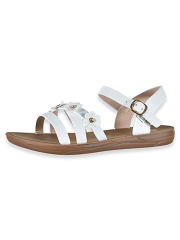 Eddie Marc Girls' Flower Strap Sandals - CookiesKids.com